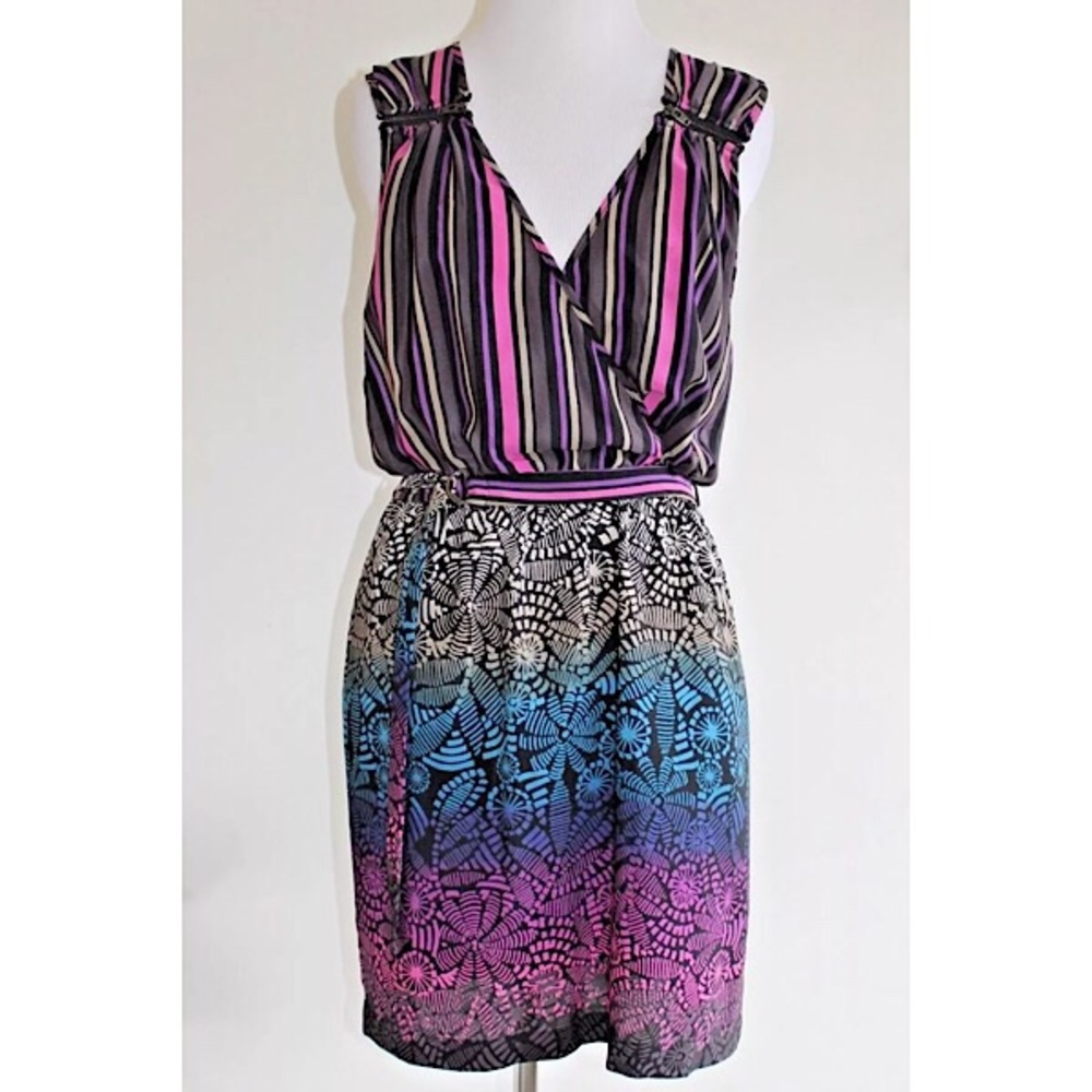 Charlie Jade Silk Belted Empire Waist Dress